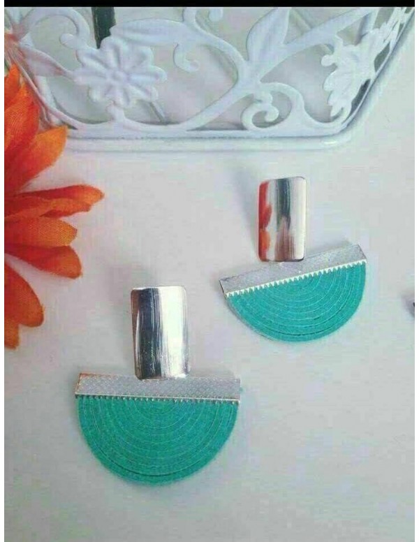 ARO MEDIA LUNA BASE RECTANGULAR CELESTE BAÃADA...