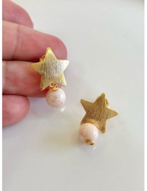 AROS BAÑADOS EN ORO ESTRELLAS