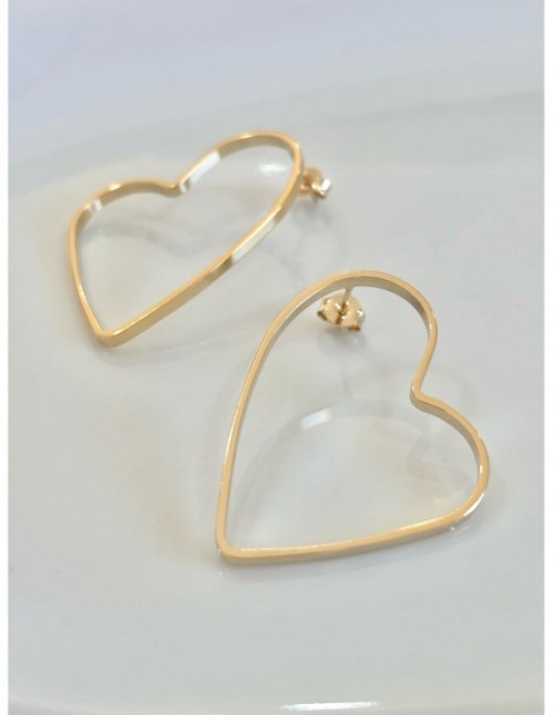 AROS BAÑADOS EN ORO CORAZON