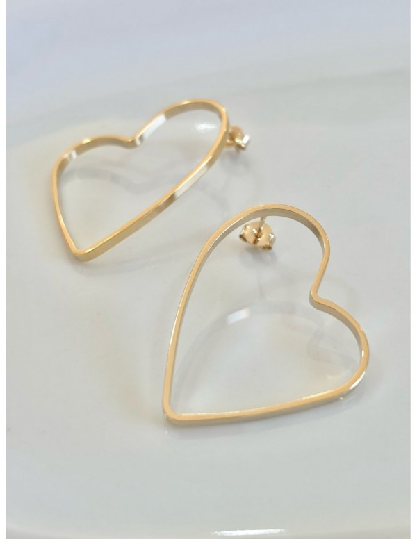 AROS BAÑADOS EN ORO CORAZON