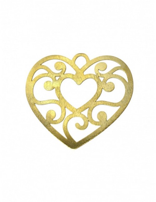 COLGANTE BAÑADO EN ORO CORAZON
