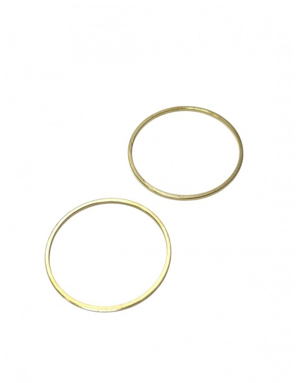 ARGOLLA BAÑADA EN ORO 22MM
