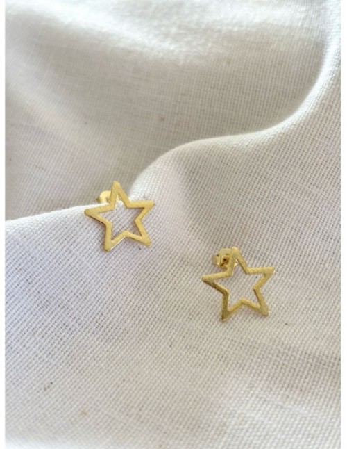 AROS BAÑADOS EN ORO ESTRELLA
