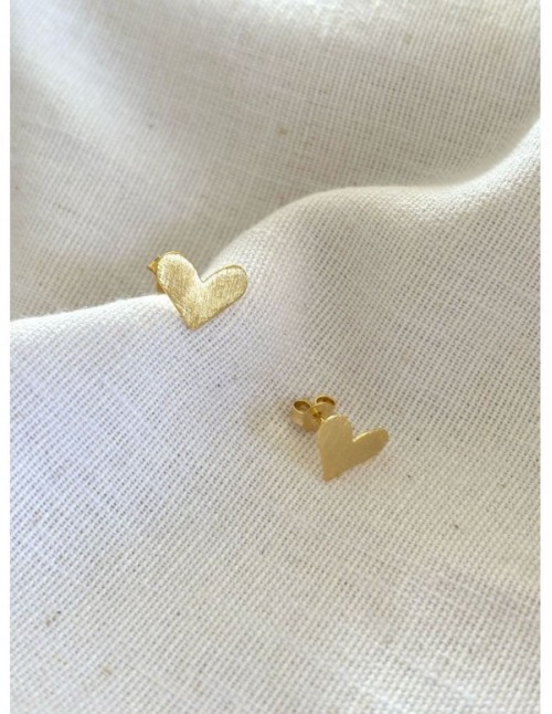 AROS BAÑADOS EN ORO CORAZON