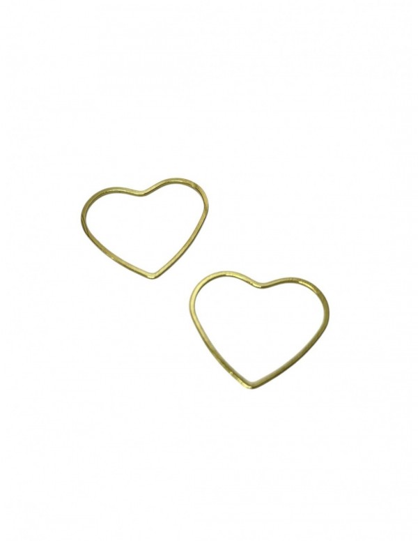 ARGOLLA BAÑADA EN ORO CORAZON 21MM