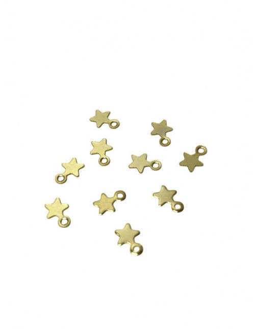 DIJE BAÑADO EN ORO 6MM ESTRELLA