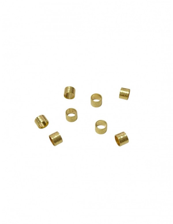TUBO BAÑADO EN ORO 3MM