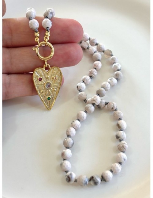 COLLAR BAÑADO EN ORO DIJE CORAZON