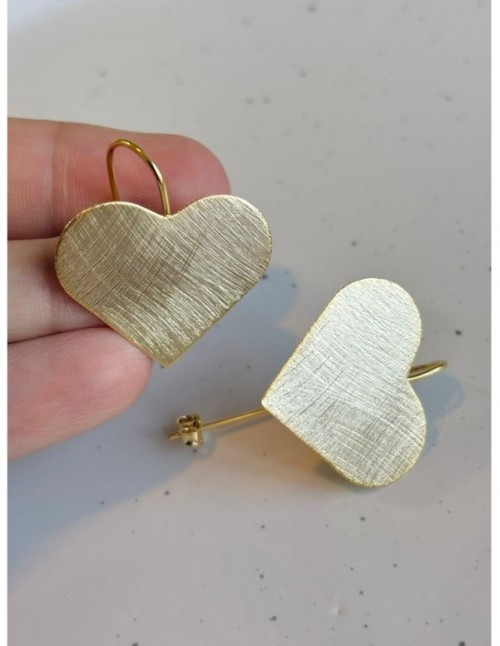 AROS BAÑADOS EN ORO CORAZON