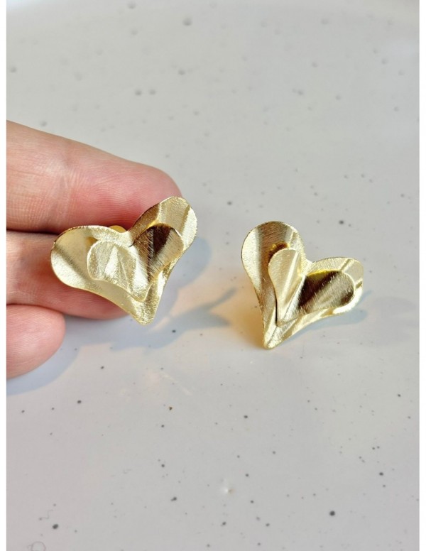 AROS BAÑADOS EN ORO CORAZON