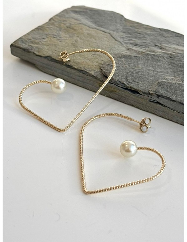 AROS BAÑADOS EN ORO CORAZON