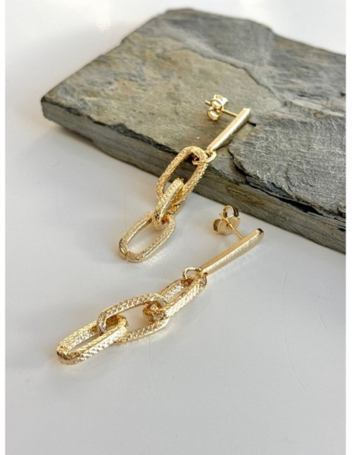 AROS BAÑADOS EN ORO CADENAS