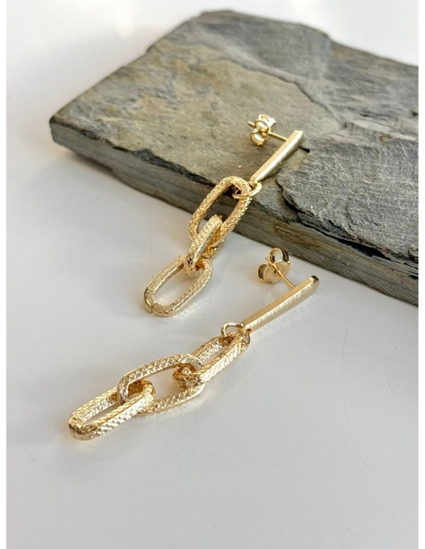AROS BAÑADOS EN ORO CADENAS
