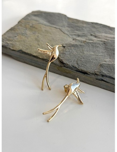 AROS BAÑADOS EN ORO COLIBRI