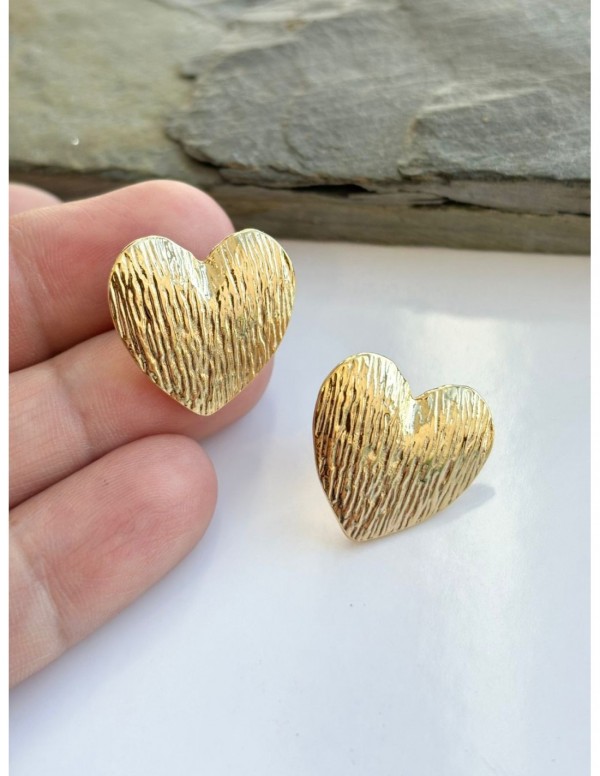 AROS BAÑADOS EN ORO CORAZON