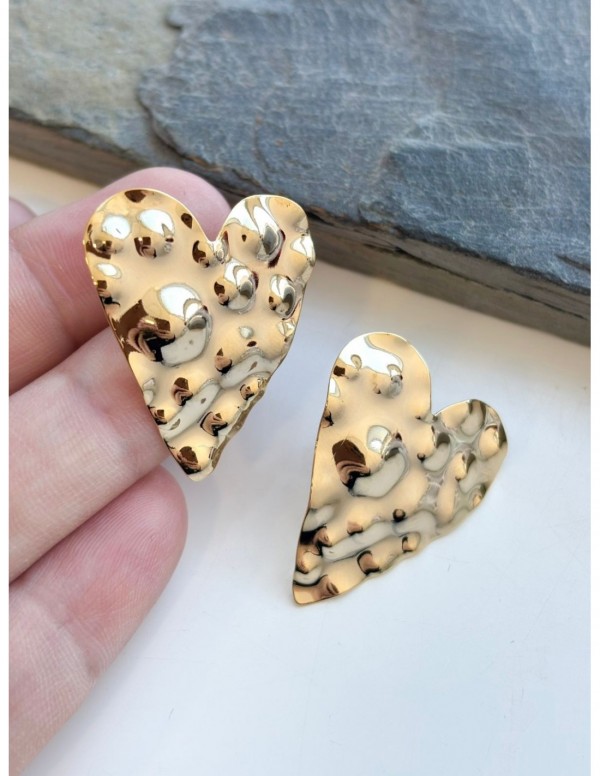 AROS BAÑADOS EN ORO CORAZON