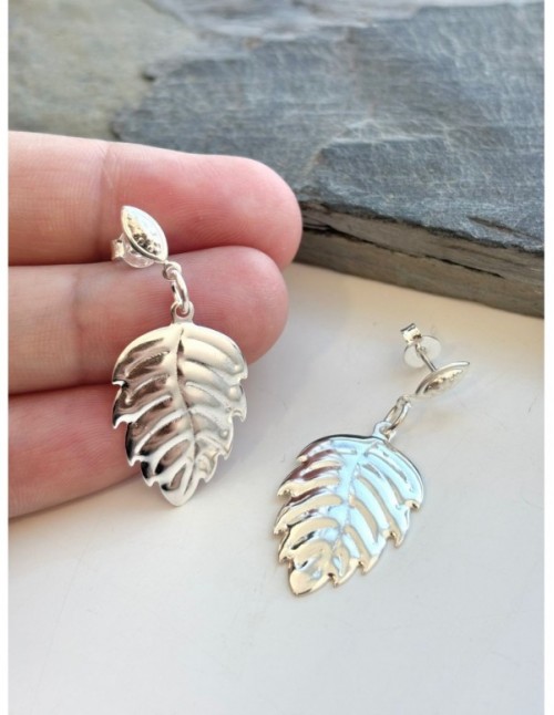 AROS BAÑADOS EN PLATA HOJAS