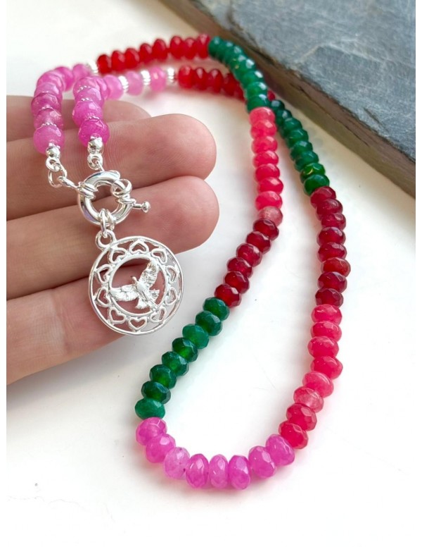 COLLAR BAÑADO EN PLATA ESPIRITU SANTO