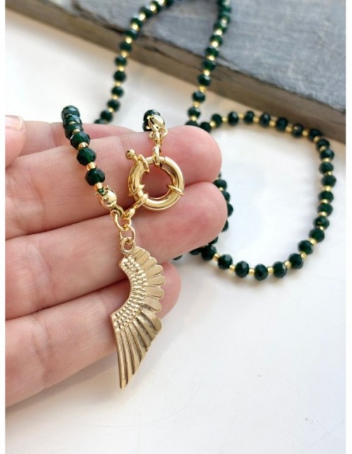 COLLAR BAÑADO EN ORO ALA
