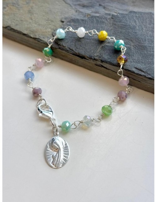 PULSERA BAÑADA EN PLATA VIRGEN