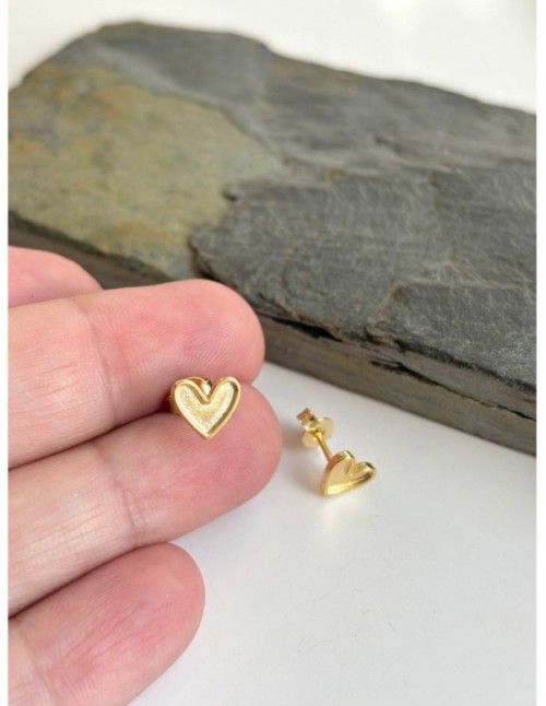 AROS BAÑADOS EN ORO CORAZON