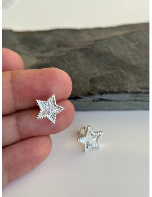 AROS BAÑADOS EN PLATA ESTRELLA