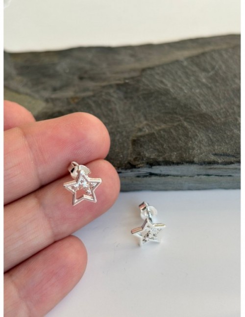 AROS BAÑADOS EN PLATA ESTRELLA