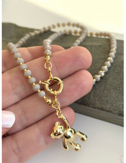 COLLAR BAÑADO EN ORO OSO