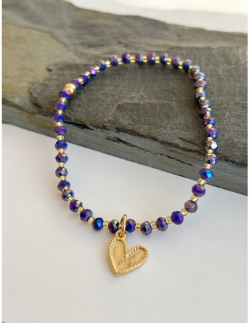 PULSERA BAÑADA EN ORO CORAZON