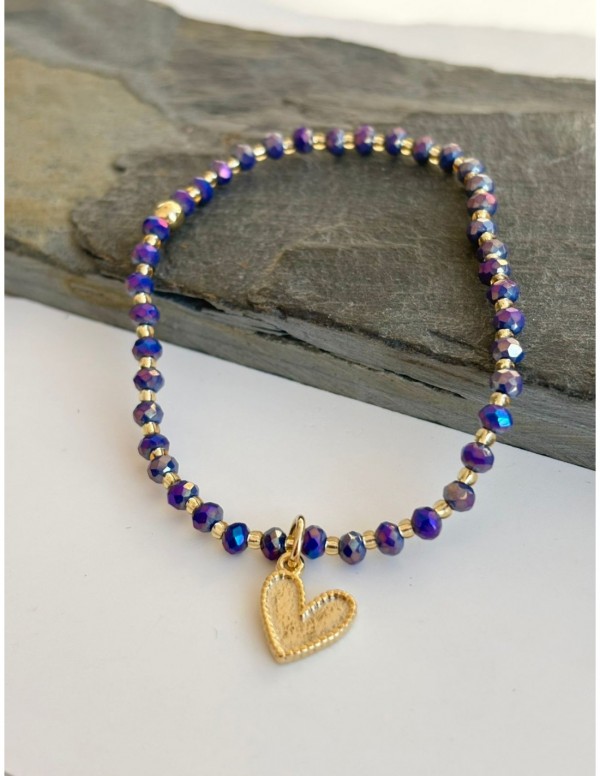 PULSERA BAÑADA EN ORO CORAZON