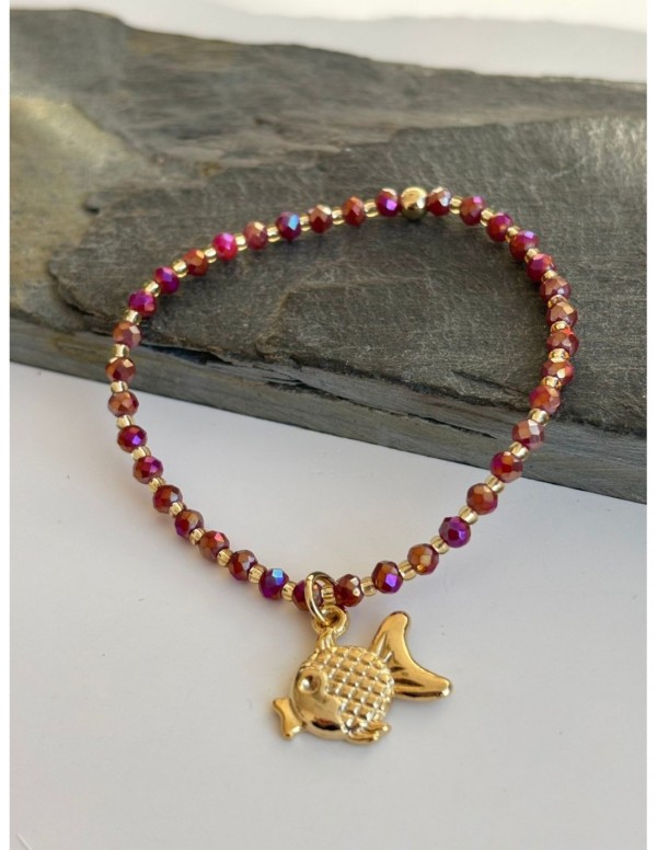 PULSERA BAÑADA EN ORO PEZ