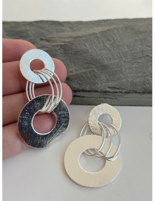 AROS BAÑADOS EN PLATA