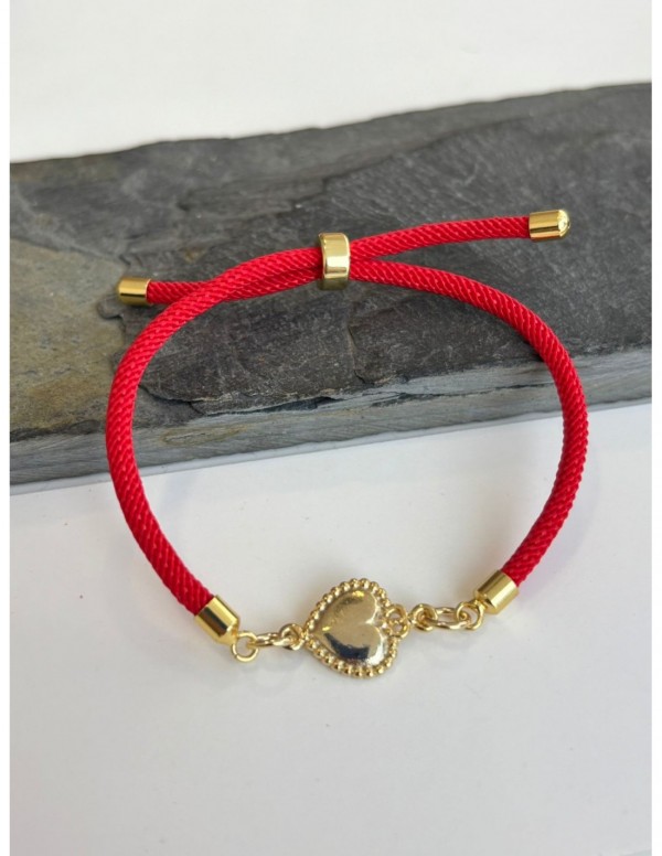 PULSERA BAÑADA EN ORO ROJA PROTECCIÓN