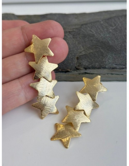 AROS BAÑADOS EN ORO ESTRELLA