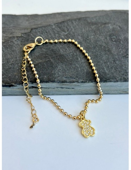 PULSERA BAÑADA EN ORO OSO