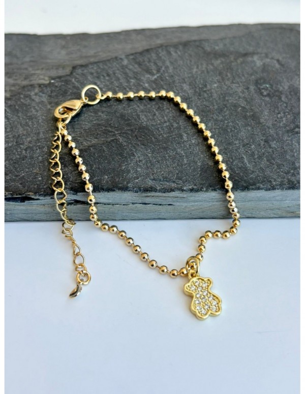 PULSERA BAÑADA EN ORO OSO