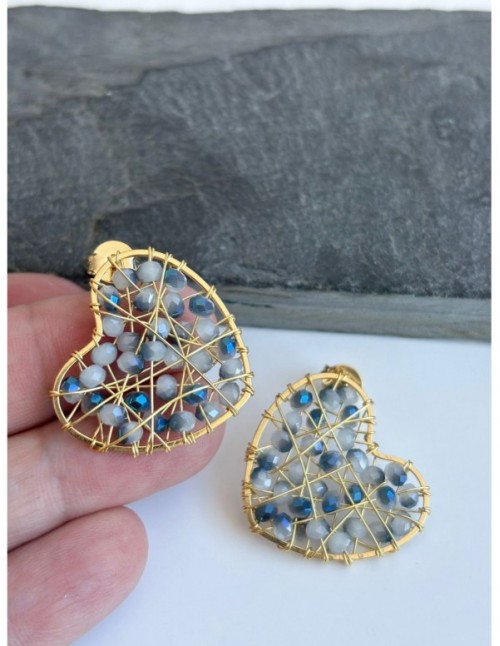 AROS BAÑADOS EN ORO CORAZON