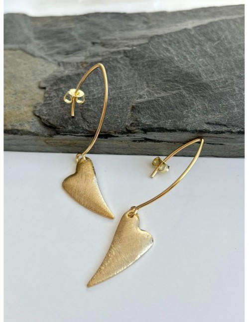 AROS BAÑADOS EN ORO CORAZON