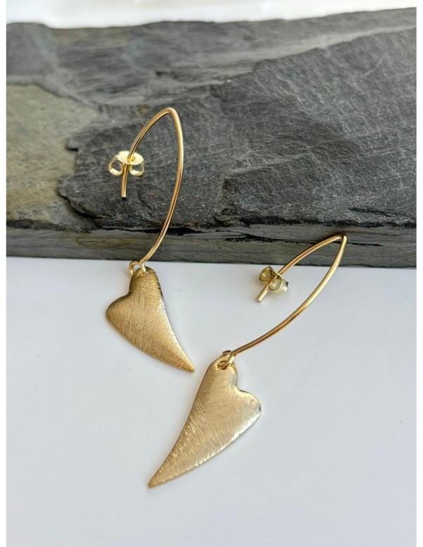 AROS BAÑADOS EN ORO CORAZON