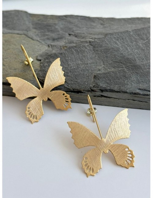 AROS BAÑADOS EN ORO MARIPOSA
