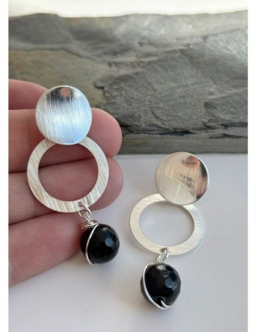 AROS BAÑADOS EN PLATAPIEDRA NEGRA
