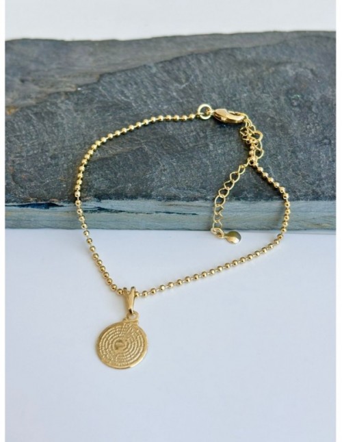 PULSERA BAÑADA EN ORO PADRE NUESTRO