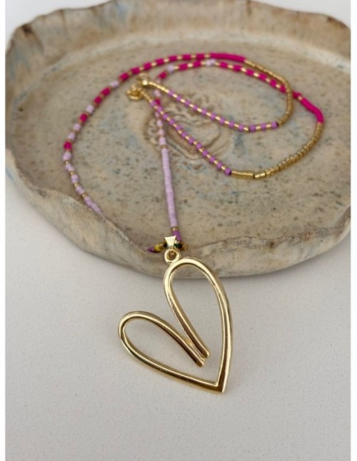 COLLAR BAÑADO EN ORO CORAZON