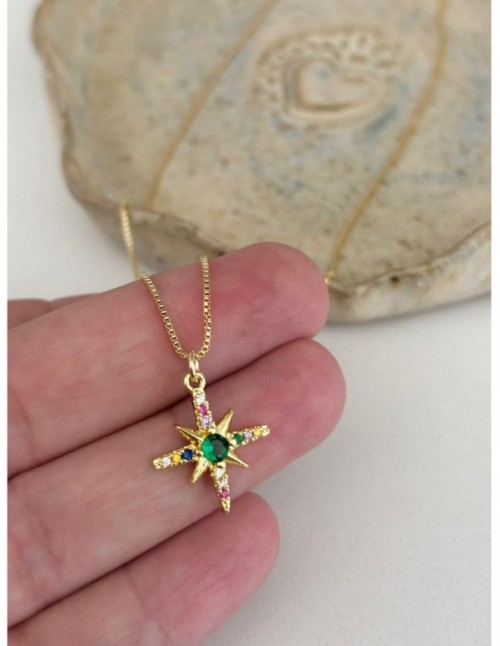 COLLAR BAÑADO EN ORO ESTRELLA