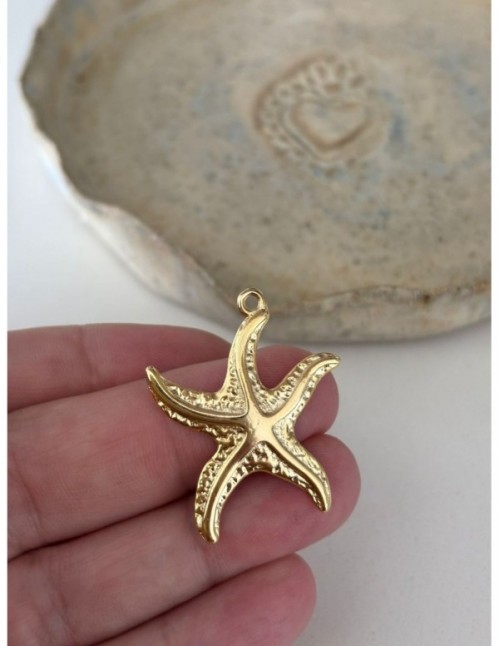 DIJE BAÑADO EN ORO ESTRELLA DE MAR