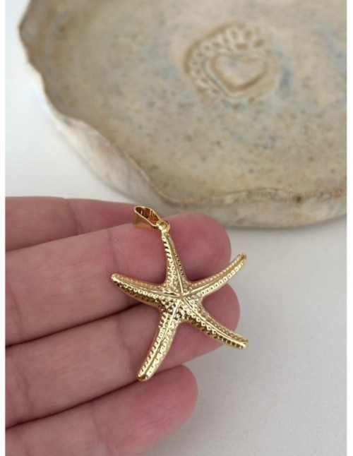 DIJE BAÑADO EN ORO ESTRELLA DE MAR