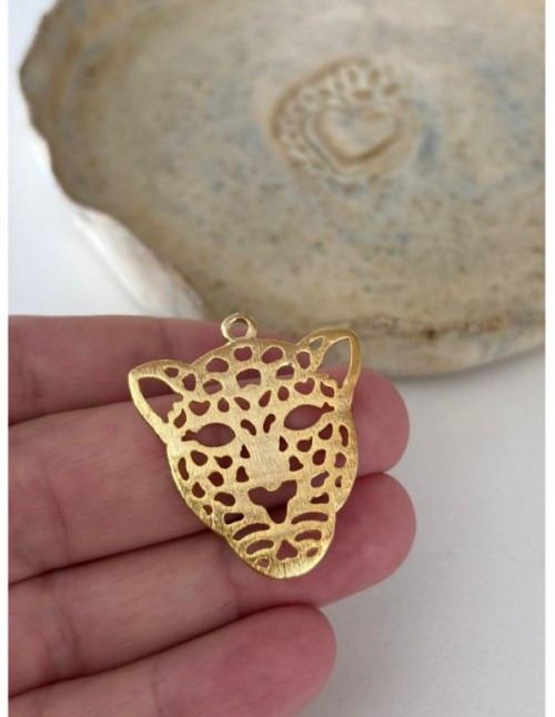 DIJE BAÑADO EN ORO JAGUAR