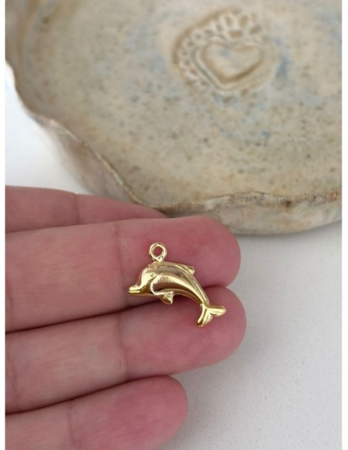 DIJE BAÑADO EN ORO DELFIN