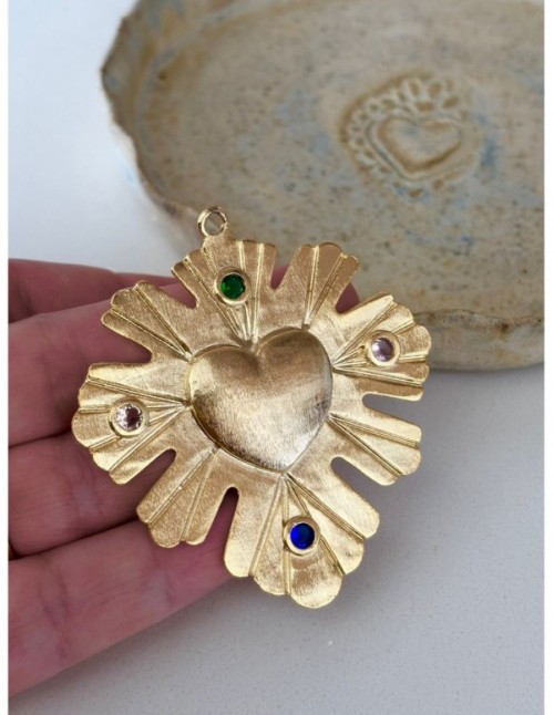 DIJE BAÑADO EN ORO CORAZON