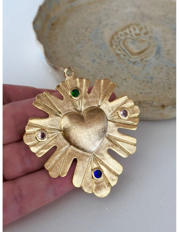 DIJE BAÑADO EN ORO CORAZON
